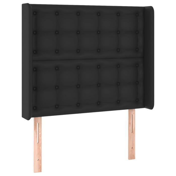 VidaXL LED Headboard Bedroom Furniture Single Bed Accessory Headboard Interior Black 3124126