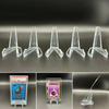 30PCS Clear Acrylic Coin Display Stand  Triangular Idol Card Picture Holder Mini Easel Rack Medal Photo Display Stand Organizer