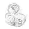 Soap Flower Heart Boxes Set of 3 White