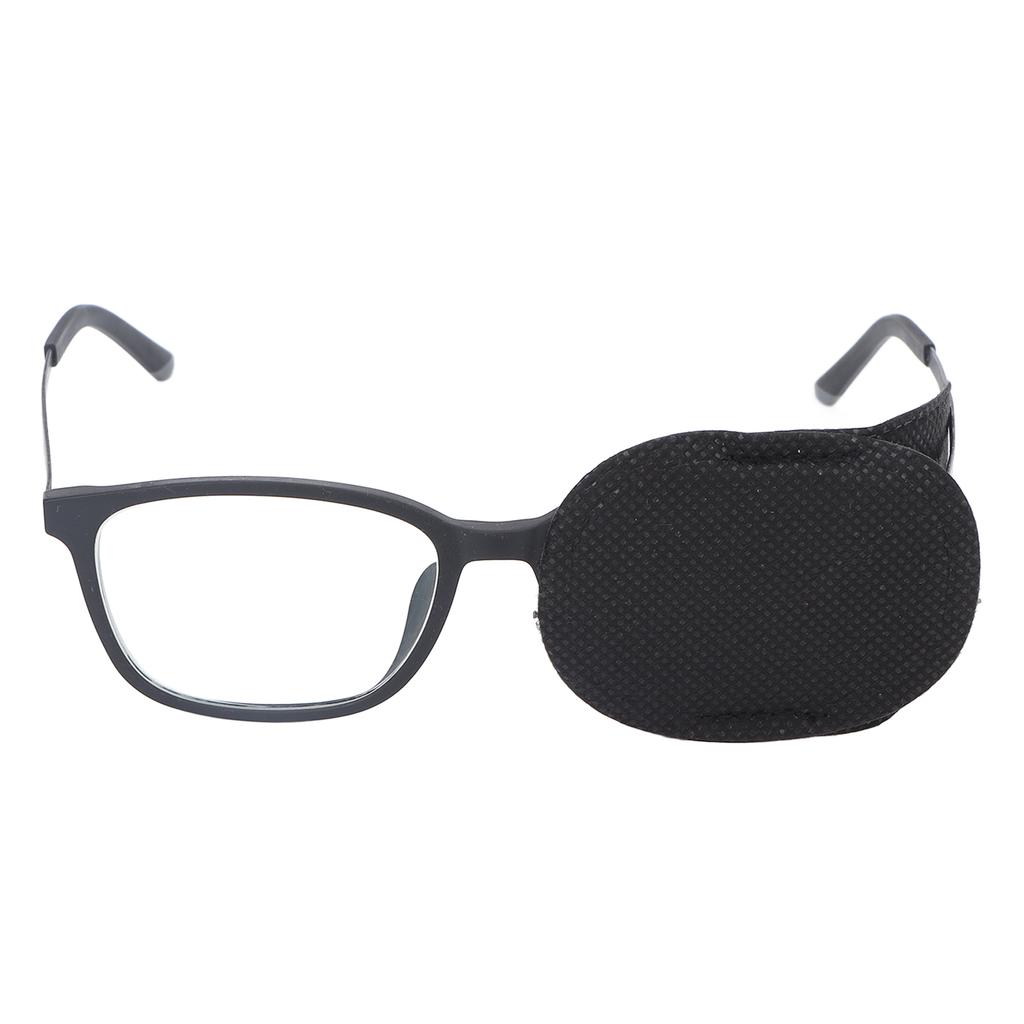 6Pcs/Set Medium Black Glasses Eye Patch Cover Either Eye for Adults Kids Amblyopia Strabismus Correction
