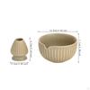 Matcha Bowl Ceramic Handmade Japanese Tea Ceremony Utensils with Pouring Spout Set for