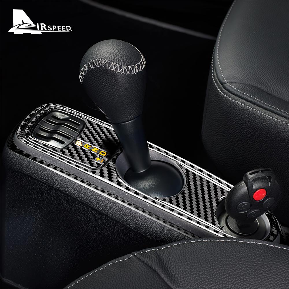 Real Soft Carbon Fiber Sticker for Mercedes Benz Smart 451 Fortwo 2011 2012 2013 2014 2015 Gear Shift Panel Frame Accessories