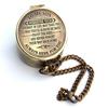 To My Son Engraved Brass of Camping Compass Love Mom-Dad,Confirmation,Graduationday,Birthday Gift Nautical Décor