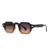  New Arrival Retro Polygon Square Women Rivets Sunglasses Gradient Shades UV400 Men Brand Designer Punk Sun Glasses