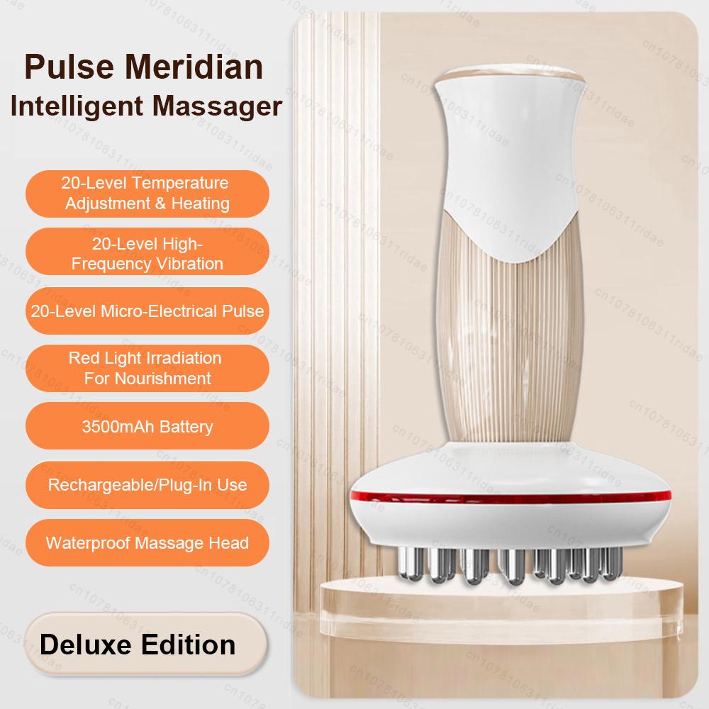 

Electric Massage Meridian Brush Unblock The Meridians Guasha Body Massager Red Light Vibration Lymphatic Drainage Machine