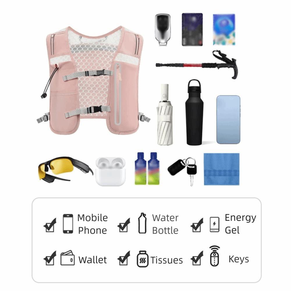 4L Reflective Running Vest Pack Waterproof Water Chest Pack Cycling Vest Backpack  Trail Running