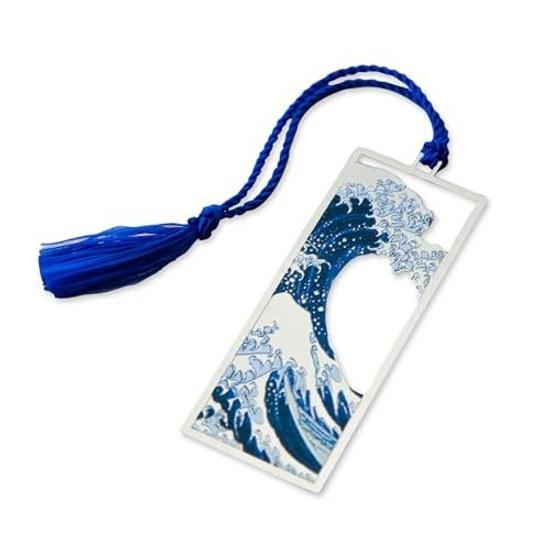 Entropi Design Metal Bookmark (Great Wave Katsushika Hokusai - Under Great Off Kanagawa) Model Number BKS7345