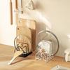 Hollow Design Kitchen Storage Rack Multifunctional Cutting Board Holder Pan Lid Organizer Kitchen
