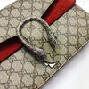[Pre-Owned] Dionysus Chain Tiger Head Buckle Logo Canvas And Leather Shoulder Bag Small - Good #HGOV2H