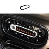 Central Console ABS AC Switch Panel Trim Black For Benz Smart Fortwo 2015-