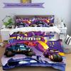 3pcs Custom Name Batwheels Bedding Set Duvet Cover Closure Includes 1 Duvet Cover & 2 Pillowcases, Soft and Comfortable for All Seasons.