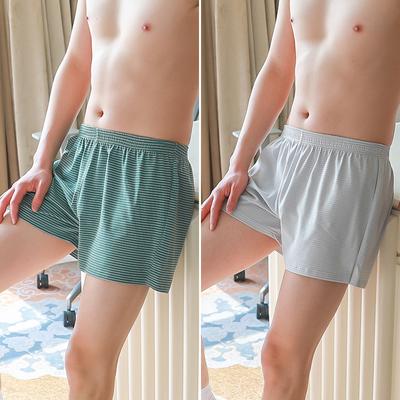 1Pcs Boxer Shorts Men's Underwear Sexy Panties Cotton Striped Man Underpants Male Boxers Men Lingerie