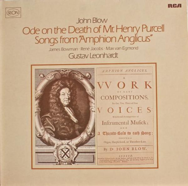 

LP Record JOHN BLOW JAMES BOWMAN REN JACOB Ode On The Death Of Mr. Henry Purce RL30767 RCA Red Seal 1981 Germany Classical Used