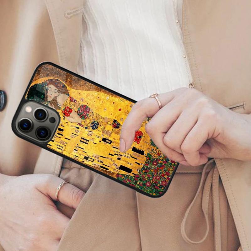 Kiss by Gustav Klimt Magnetic Phone Case For APPLE iPhone 17 Air 16 14 13 12 Pro Max 15 Plus Wireless Charge With MagSafe Cover