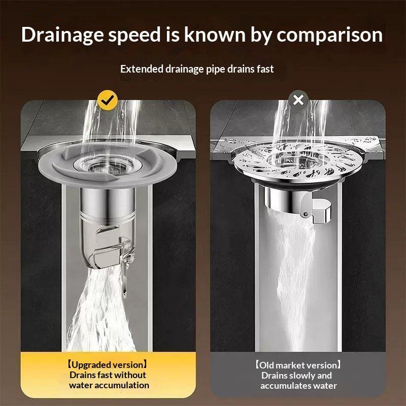 Magnetic Self Closing Drain Valve Vortex Core Insect Smell Proof for Household Bathroom Floor Drain