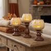 Halloween-Kürbislampe im Vintage-Stil Antike Ausführung Teelichthalter Lampe Herbst-Heimdekoration