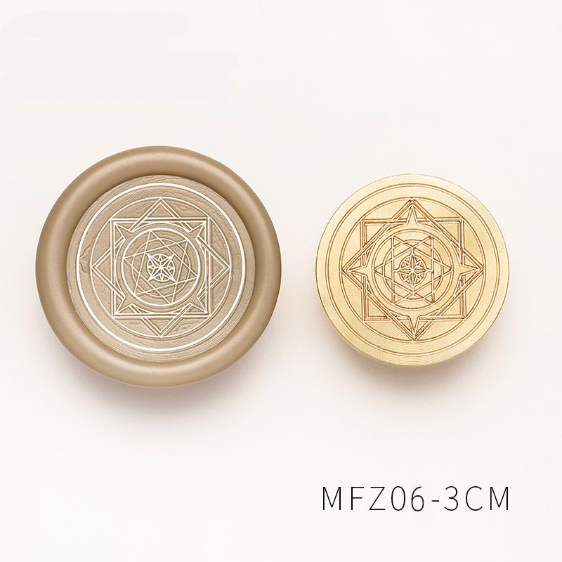 Retro Magischer Kreis Runen Wachssiegelstempelköpfe Hohe Qualität Messingstempel Wachssiegelkopf für DIY Scrapbooking Umschläge Versiegeln