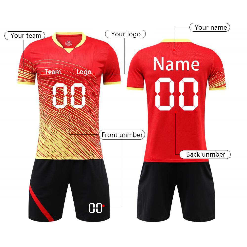 DIY Custom Adult And Children Two-piece Football Uniforms