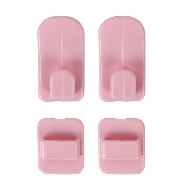 2 pary lepki zestaw haczyków do klimatyzatora pilot do telewizora mocny wieszak plastikowy klucz wieszaki ścienne uchwyt organizacja domu