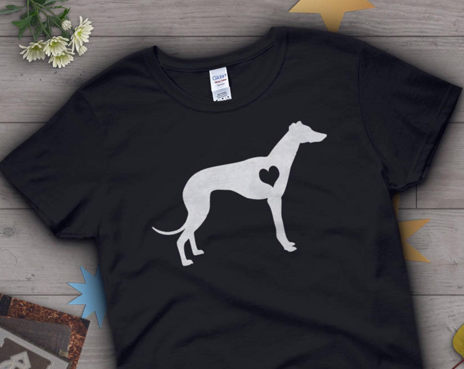 Greyhound Shirt, , Dog Lover Gift, Cute Italian Greyhound T-shirt, Whippet Lover TShirt, Pet Graphic Tee, Dog Lover Tops, Pink Blue 120