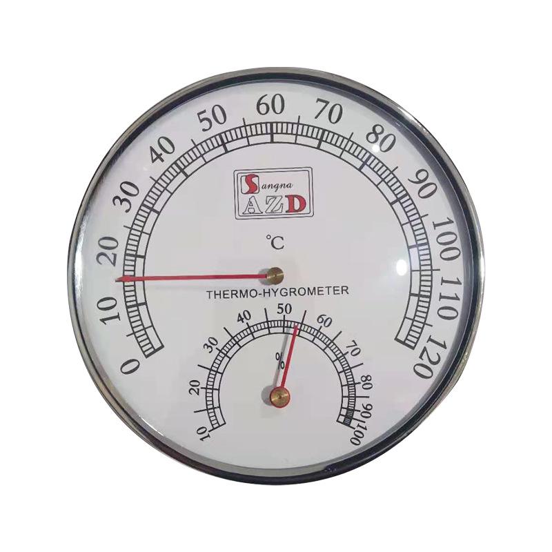 Exclusive Metal Thermohygrometer with Stand: Household Thermometer & Hygrometer for Sauna Room