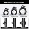 5PCS Wire Management Clips Compatibles Tripods Microphones Phones for Auditory Video Cable Organization 20mm 25mm