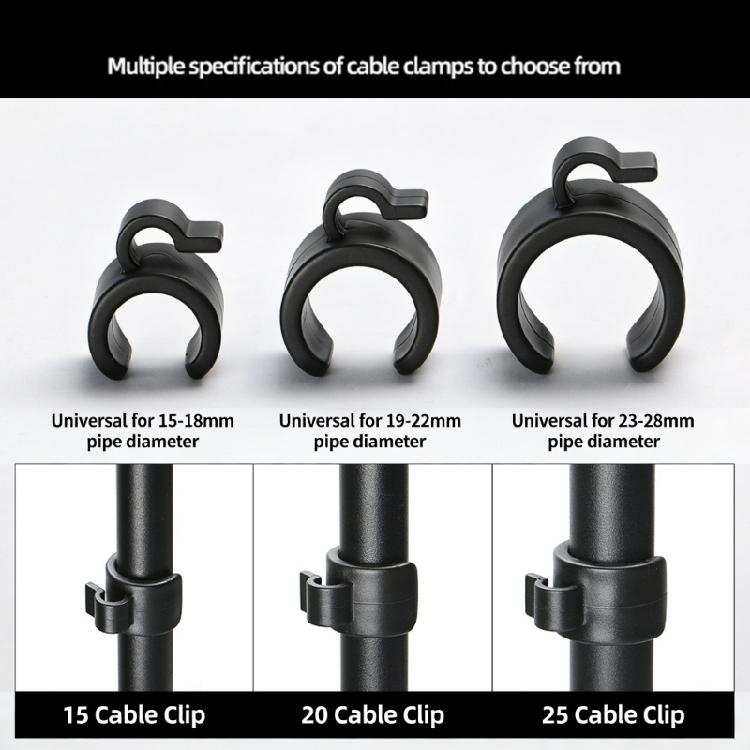 5PCS Wire Management Clips Compatibles Tripods Microphones Phones for Auditory Video Cable Organization 20mm 25mm