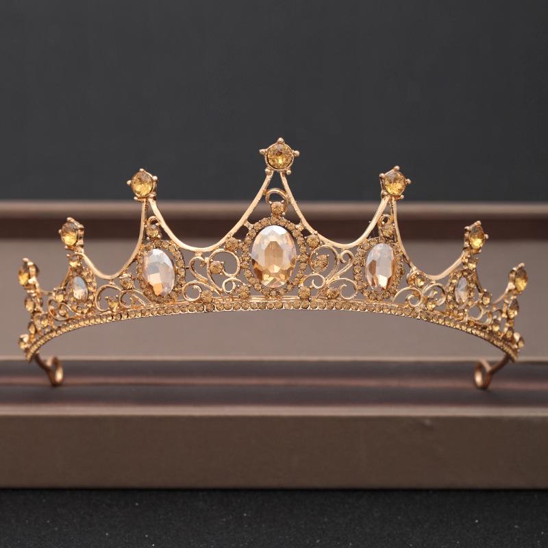 DIEZI Elegant Luxury Girls Crystal Bridal Tiara Crown Birthday Party New Fashion Bride Queen Headbands Hair Jewelry Accessories