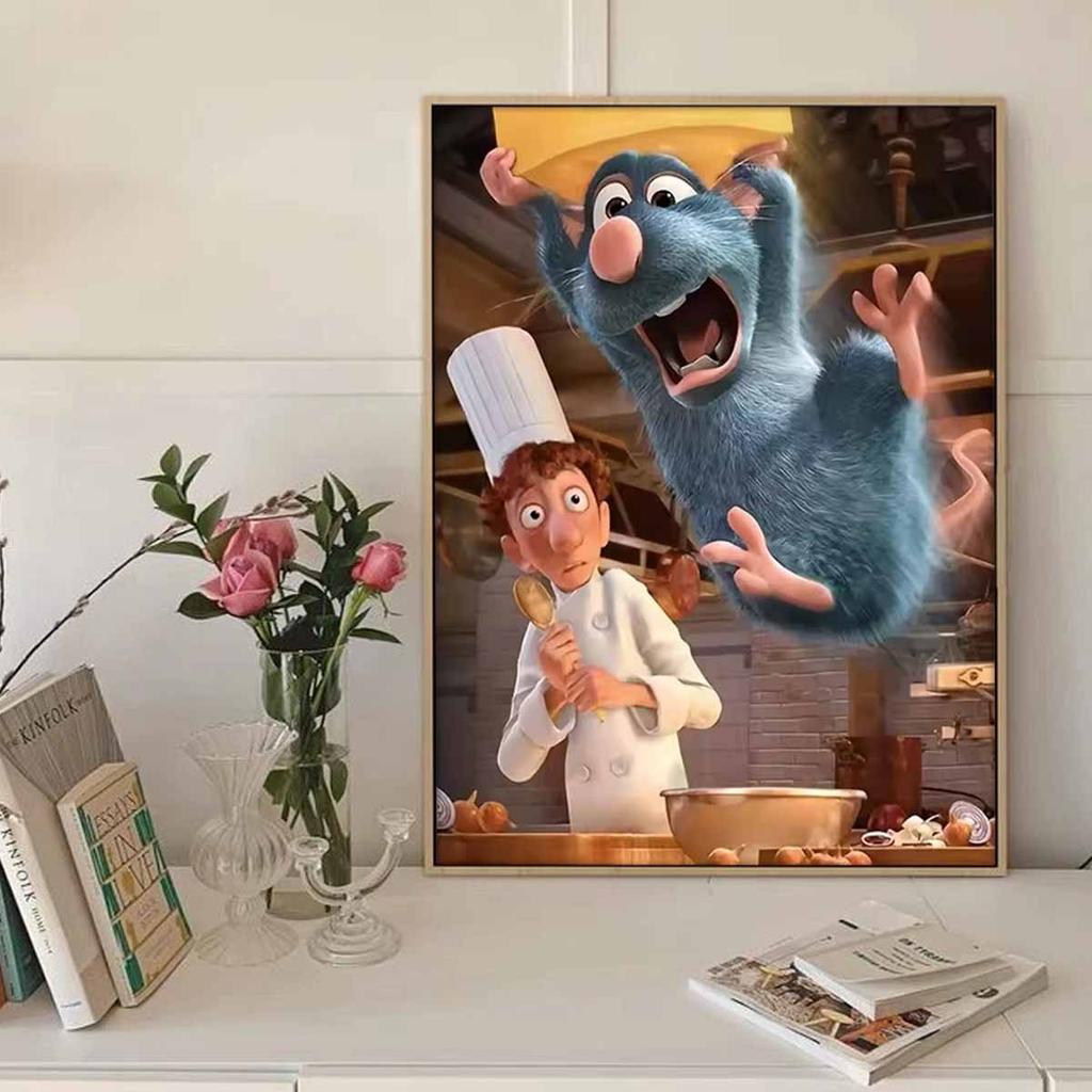 DIY Diamond Painting Cooking Mouse King Cross Stitch Kit Mosaic Art Diamond Painting Full Circle Diamond Home Decoration