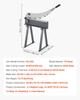 Guillotine Shear, 500 Mm Bed Width Benchtop Cutter, Manual Hand Plate Shear for Metal Sheet Processing, with Q235 Material, High Precision, Stand, for