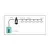 Expandable Water Sprayed Set 30PSI 12V 60W Pumps 6 Brass Jet Nozzles 300cm Inlet Hose For Patios Cooling Plant Watering