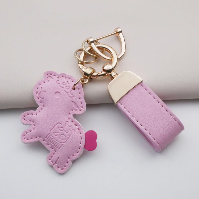 2027 Year Of The Sheep Pu Leather Goat Bag Hanging Pendant Cute Design For Decorating Handbags Backpacks Keyrings