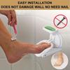 Strong Suction Cup Folding Shower Footstool Non-Slip Surface Space-Saving Installation for Bathroom Shower Bath Tub Pedicure Shaving Foot Rest Support