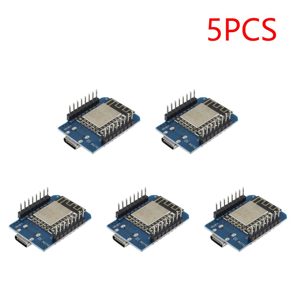 1-10PCS D1 Mini TYPE-C ESP8266 ESP-12F CH340 D1 Module WiFi D1 Mini NodeMcu Lua iot Development Board 3.3V Met Pins For Arduino