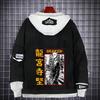 Tokyo Revengers Anime Denim Jacket Fake Two-piece Hoodie Men Youth Streetwear