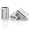 Aluminiummaterial Aluminium-Kabelklemmen Doppelbohrung Crimp-Hülse für Kabel Mechanische Befestigung