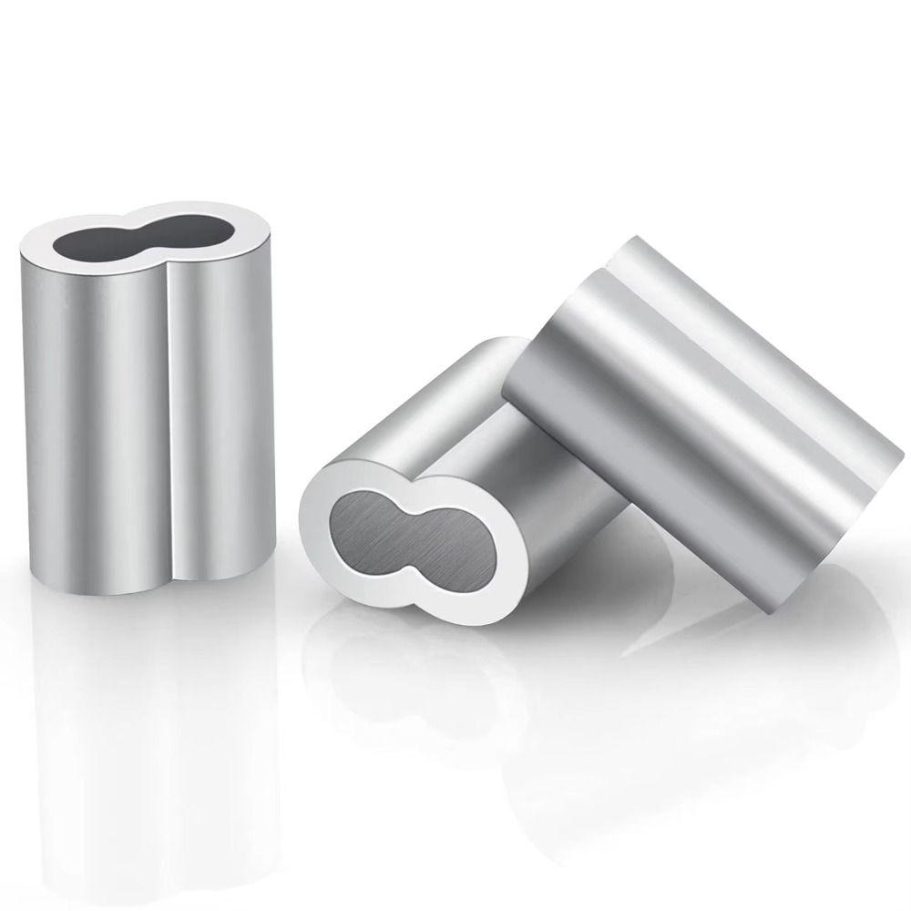 Aluminiummaterial Aluminium-Kabelklemmen Doppelbohrung Crimp-Hülse für Kabel Mechanische Befestigung