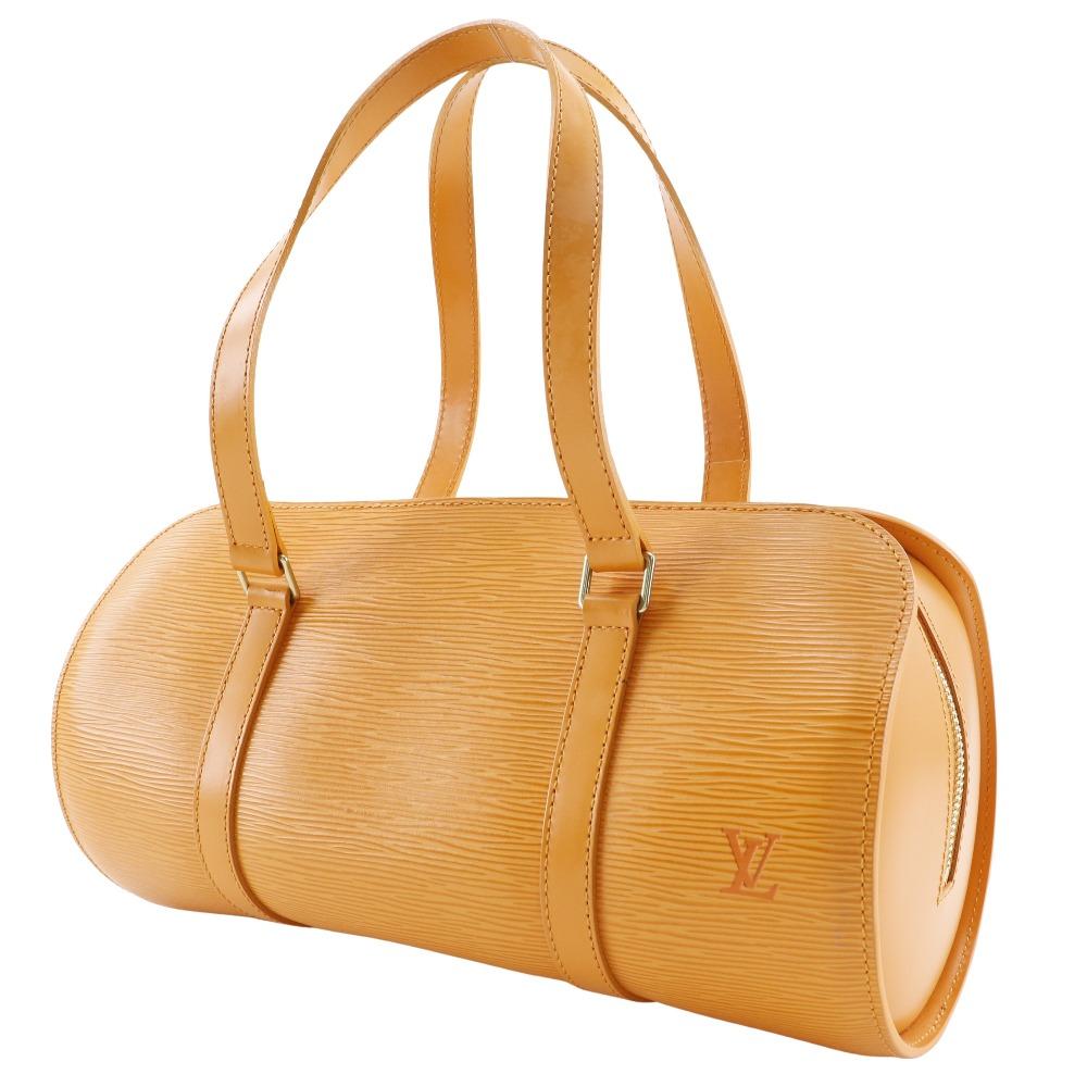 Louis Vuitton Soufflot Handbag M5222H Mandarin Orange Epi Leather Women Used