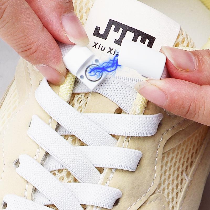 Lacci magnetici per sneakers senza nodo, lacci elastici per scarpe per adulti e bambini, lacci elastici senza nodo, accessori per scarpe, 1 paio/2 paia