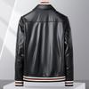 Futing Men's Genuine Sheepskin Slim Fit Motorcycle Leather Jacket
