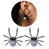 Spiders Stud Earring Unique Fashion Ear Jewelry Ear Studs Halloween Ear Pins Alloy Material Suitable for Fashion Outfits