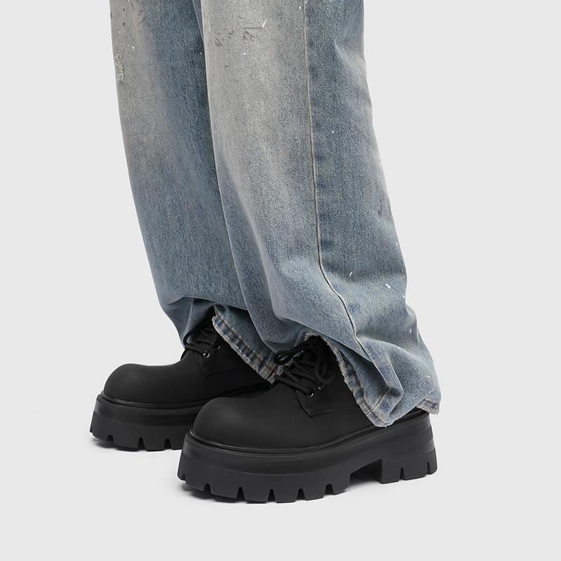 Men's Derby Shoes Classic and versatile autumn and winter styles Office Business Outdoor fashion street thick soled shoes
