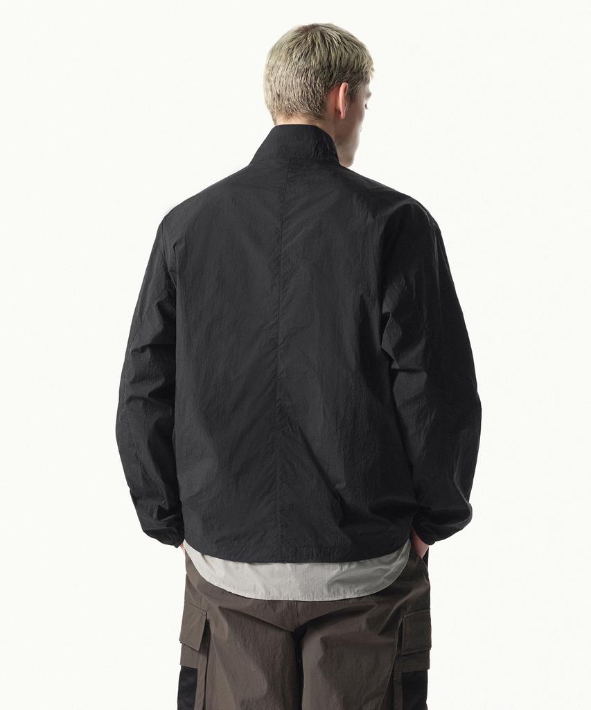 Musinsa Standard [City Leisure] High-Neck Sheer Windbreaker Jacket [Black]