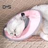 Weiches Katzenhalsband in Kegelform, verstellbarer Genesungskegel für kleine und große Katzen nach Operationen, um Lecken und Kratzen zu verhindern, wasserdichtes E-Schutzhalsband für Wunden
