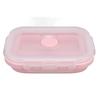 2PCS Silicone Lunch Storage Container Collapsible Design Airtight Kitchen Organizer  For Camping