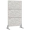 Privacy Screen Gray 100 X 50 X 180 Cm Weatherproof Steel