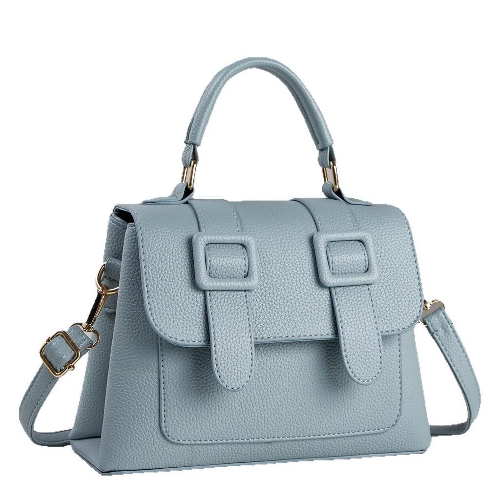 Small Square Pu Handbag With Multiple Inner Compartments For Everyday Use