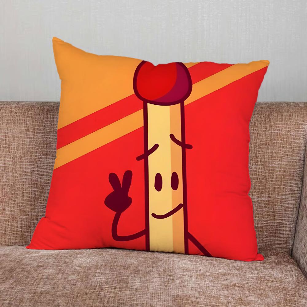 Bfdi Battle For Dream Island Pillow Case For Home Bedroom Car Office Decoration Living Room Sofa Cushion Cover Suitable