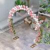 280cm Gold Backdrop Stand, Round Metal Wedding Arch for Birthday Party, Bridal Shower, Graduation, Ceremony
