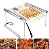 HEISS Tragbarer Edelstahl-Klappgrill, Mini-Taschengrill, Grillzubehör für den Heim- und Parkgebrauch